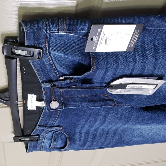 NWT Kendall & Kylie Kontouring Mid Rise Skinny Blue Jeans Size 13/14 - Picture 2 of 12